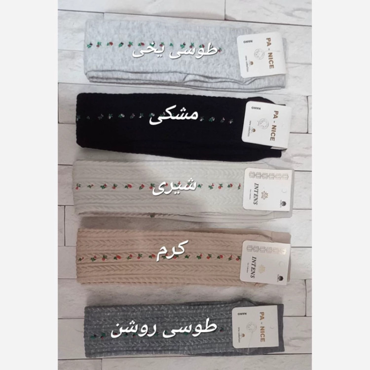 جوراب بالا زانو گندمی پک شش تایی عمده