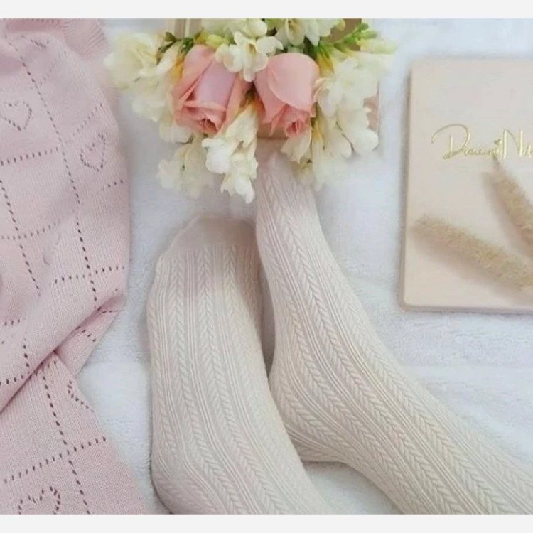 جورابشلواری بچگانه بافت گندمی سایز 11 تا 12 سال