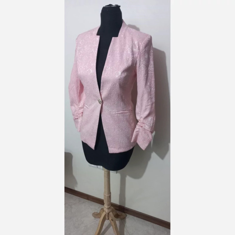 کت مجلسی زنانه وارداتی پارچه گل برجسته