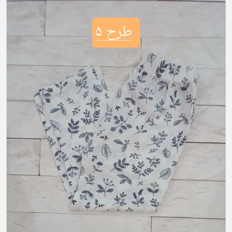 شلوار بچگانه چاپی نخ پنبه دخترانه