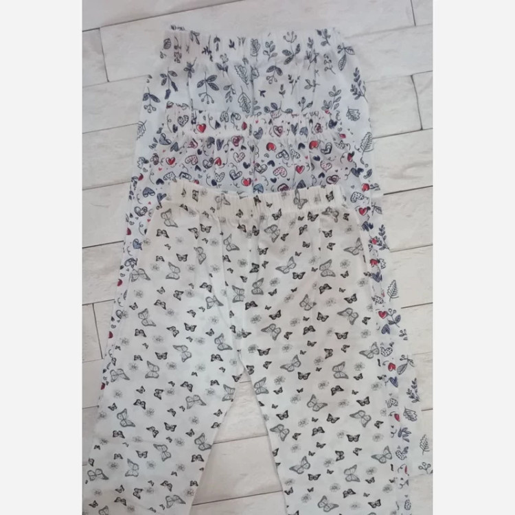 شلوار بچگانه چاپی نخ پنبه دخترانه