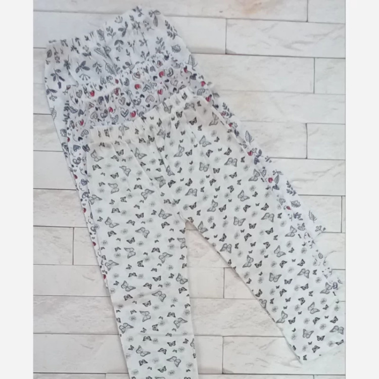 شلوار بچگانه چاپی نخ پنبه دخترانه