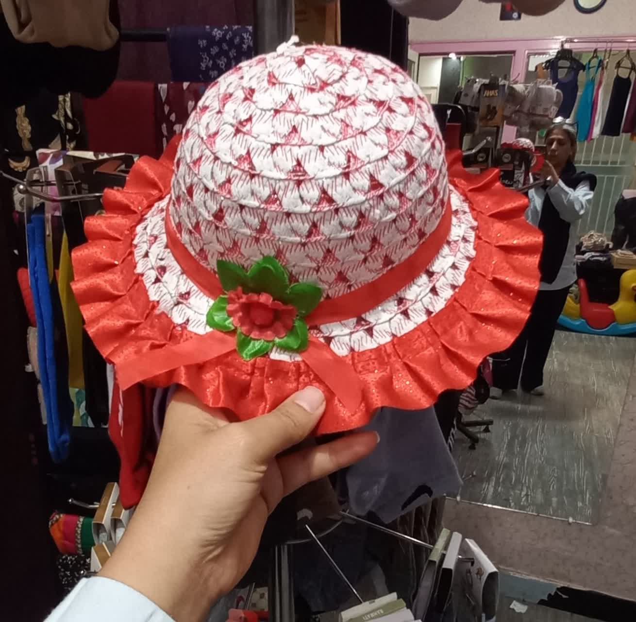 کلاه حصیری بچگانه دخترانه با ارسال فوری
